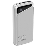 Navitel Power Bank PWR20 MX White, 20000mAh, 3.7V, 74Wh, 2xUSB-A, kahepoolsed USB-C, mikro-USB