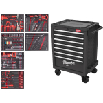 Milwaukee 4932500746 TOOLGUARD terasest t&ouml;&ouml;riistak&auml;ru, hall, 7 sahtlit, 337 tk