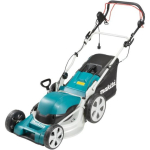Makita ELM4621 elektriline muruniiduk, 1800 W, 220-240 V, 46 cm, 20-75 mm, 8 asendit, 60 l, 1000 m&sup2;, iseliikuv, harjadeta mootor