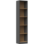 Top E Shop R40 ANTR/ART kontoriraamaturiiul, 300mm, 400mm, 1820mm, 5 riiulit, 33cm, 16mm, puitlaastplaat, matt, lamineeritud