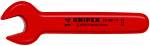 Atvērtā uzgriežņu atslēga 15&deg; KNIPEX, 98 00 19, hromēta, 19 mm platums, 165 mm garums