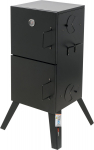 Terasest suitsuahi liha ja kala suitsutamiseks 53x51x100cm termomeeter reguleeritav ventilatsioon 99916 LUND