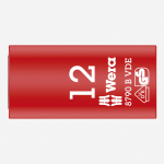 Izolēta muciņa 12mm, WERA, 05004956001, 3/8" VDE, dro&scaron;ība līdz 1000V