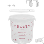 Fermentatsioonin&otilde;u 30 L tr&uuml;kiga ja kraaniga BROWIN 340434, pol&uuml;prop&uuml;leen, BPA-vaba