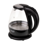 Elektriline veekeetja 2000 W 1.5 L klaaskorpus 360&deg; p&ouml;&ouml;rleva alusega must AD1224 Adler