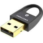 Vention USB Bluetooth adapter 5.0, must, 1.5 seadet, 20m edastusvahemaa, m&auml;lu varem &uuml;hendatud seadmetele