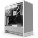 Nzxt PC korpus H5 Flow CC-H52FW-01, Midi Tower, valge, 1x 120 mm esivedrud, 2x 2.5" pesa, 1x 3.5" pesa, 7 laiendamisporti