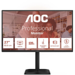 Aoc LCD monitor Q27E4CV 68.6 cm 2560 x 1440 Quad HD 120Hz IPS k&otilde;rguse reguleeritav alus USB keskjaam 90W toiteedastus