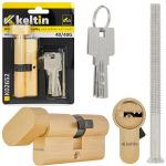 Keltin Luku silindri sisestus nupuga K02652, 30/30G mm, 3 v&otilde;tit, alumiinium, ZnAl sulam, 25000 ts&uuml;klit