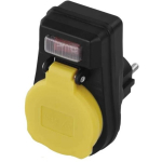 Emos Pistiku l&uuml;litiga P00292, 1x2P+PE, 3 680 W, IP44, must, laste kaitse