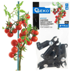Geko reguleeritav &uuml;lemine &uuml;hendus 11mm aiapostidele G72141, 4 tk, must, plastmass, reguleeritav nurk