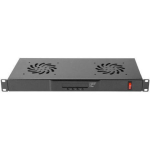 Lanberg ventilatsioonipaneel 1U AK-1502-B, 48.3cm, 19.2cm, 4.45cm, 2 ventilaatorit, termostaat, 230V, must