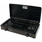 Mpm Gaasipliit 2 p&otilde;letit KN-02/1KB, 3900 W, 2,4 kW, 1,9 kW, 285 g/h, mehaaniline juhtimine, must v&auml;rv