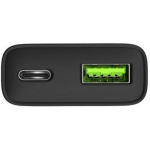 Natec Laadija NUC-2377, 20W, 1x USB-A, 1x USB-C, 110-240V, 3A, 50-60Hz, kiire laadimine, PPS, GaN
