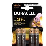 Duracell BASIC AA/LR6 K4, 1.5 V, 4 tk, leelispatareid, &uuml;hekordsed