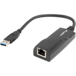 Lanberg V&otilde;rgukaart NC-1000-01, 1xRJ45 1GB, USB 3.0, RTL8153, 1000 Mb/s, WoL, Plug and Play