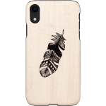 Man&Wood Tagasi kate M7657B, 6.1, Pildiga pilt, Apple iPhone XR, looduslik puit, pol&uuml;karbonaat