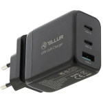 Tellur Laadija TLL151451, 65W, 2xUSB-C, USB-A, AC 100-240V, 1,5A, 5V/3A, 9V/3A, 12V/3A, 15V/3A, 20V/3,25A, 4,5V/5A, 5V/4,5A, 9V/3A
