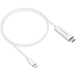 Hyper USB-C HDMI 4K60Hz kaabel HD6007WHGL, 2.5m, 3840x2160 60Hz, 4K60Hz tugi, DP Alt režiim