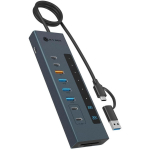 Raidsonic Icy Box USB keskus 11-in-1 USB-C, USB 3.2 Gen 2, PD 100W, IB-HUB1742CR-C2PD