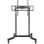 Techly ICA-TR68M teleri alus, 100", 120kg, VESA 200x200-800x600mm, elektriline k&otilde;rguse reguleerimine, 4 ratast, must