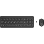 HP 330 juhtmeta klaviatuur ja hiir 2V9E6AA, RF, must, t&auml;issuuruses, AAA, 2 nuppu
