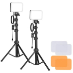 Neewer BP66 studio set two LED lamps + filters + tripods