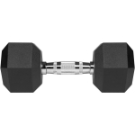 Rebel Active RBA-2325-10 Malmist hantlid kummikattega, 2x10kg, HEX, must
