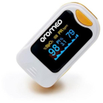 Oromed ORO-PULSE YELLOW pulssoks&uuml;meeter, 2%, 128x64 px, 30-250 bpm, 35-100%, 36h, AAA, 2xAAA, valge