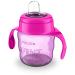 Philips Avent Easy Sip &otilde;ppetops SCF551/03, 200ml, 6M+, silikoonist tila, roosa, lekkekindel, BPA-vaba