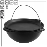 Katel, malm, kaas/pann 15L, TM, 400mm; BC-KA15-2 BRIZOLL