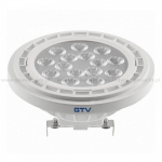 LED pirn, AG, AR111, G53, 4000K, 12,5W, DC12V, 40&deg;, 1250lm, valge LD-AR111NW13W40-00 GTV