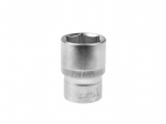 Geko 1/2" 6PT Pistik G12022, 22mm, Tavaline s&uuml;gavus, Ruudukujuline veos, Kroom vanaadiumteras
