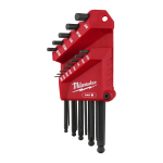 L FORMAS SE&Scaron;STŪRA ATSLĒGU KOMPLEKTS, 13 PC IMPERIAL L-STYLE WITH BALL END HEX KEY SET, 4932493615 MILWAUKEE