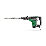Rotācijas āmurs SDS-Max HIKOKI DH40MCWSZ, 1100 W, 7.1 J, ergonomisks rokturis, 12 pozīcijas