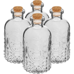 Pudelikomplekt korgiga BROWIN 610408, 240 mL, 4 tk, klaas, korgiga sulgemine