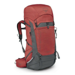 Seljakott TEMPEST 44, Osprey, 0810145592465, 44L, 1.57 kg, WXS_S, RED PAMPAS COAL GREY