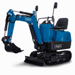 Mini ekskavaator EXC815, Scheppach, 5915001903, 690 x 2210 x 1585 mm, 290 mm kaevanduse laius, 0,011 m&sup3; maht, 4,2 kN kaevanduse j&otilde;ud