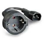 Gembird toiteadapter C14/PC-SFC14M-01 0.15 m, 0.1 kg, C14 isane Schuko emane