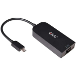 Club3D USB 3.2 Gen1 Type C RJ45 2.5Gbps adapter CAC-1520, 1 RJ45, 1 USB-C, 4.75V-5.25V, <80mA 10M, <130mA 100M, <300mA 1G