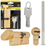 Keltin Luku silindri sisestus nupuga K02658, 30/30G mm, 3 v&otilde;tit, alumiinium, ZnAl sulam, 25,000 ts&uuml;klit