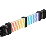 Gamemax toitekaabli pikendus VGA/CPU 2x8PIN-B, 30cm, 7A, 2x8 pin pistik, RGB LED valgustus