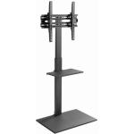 Gembird TVS-55T-02 telerii statiiv, 32" - 55", must, 1165mm, 600mm, 35kg, 400x400mm, 1 paar, k&otilde;rguse reguleerimine