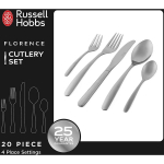 Russell Hobbs Florence lauan&otilde;ude komplekt RH022641EU7, 20tk, roostevaba teras