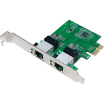 Logilink V&otilde;rgukaart PCI Express 2x Gigabit LAN PC0075, 2x Gigabit Ethernet, 1000 Mbit/s, Juhtmega