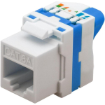 Techly CAT 6a KeyStone RJ45 Jack UTP varjestamata, 028580, ilma t&ouml;&ouml;riistata, TIA 568A/B, AWG 22-24, 7.5mm, PoE IEEE 802.3af