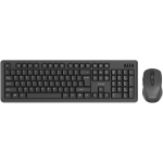 Savio KB-03 juhtmevaba klaviatuur ja hiir SAVKB-03, USB, QWERTY, 104 klahvi, 1200 DPI, 10m, must