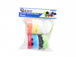 Geko k&auml;snate poleerimisseade 80mm, 9tk, abrasiivmaterjalid, poleerimispadjad