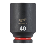 SHOCKWAVE&trade; IMPACT DUTY TRIECIENIZTURĪGAS UZGRIEŽŅU MUCIŅAS, 40 MM 3/4" IMPACT SOCKET DEEP - 1PC, 4932480399 MILWAUKEE