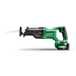 Bezvadu reciprocējo&scaron;ā zāģa HIKOKI CR18DBWJZ, 18 V, ātra asmens maiņa, mainīgs ātrums, 120 mm zāģē&scaron;anas jauda koksnei